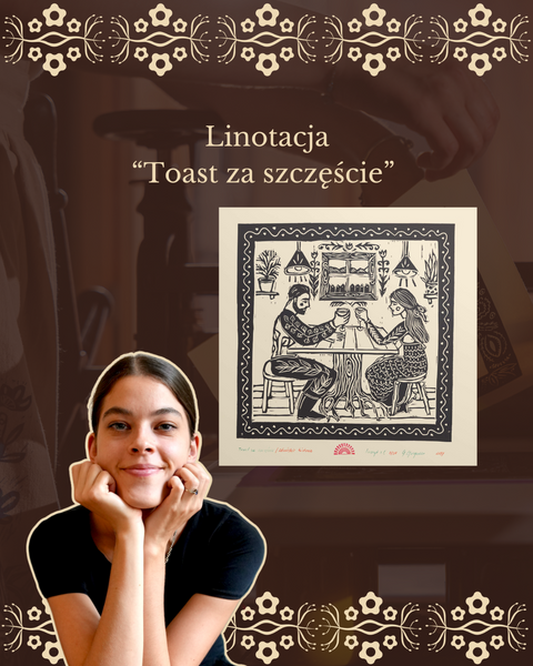 Linotacja "Toast za szczęście"