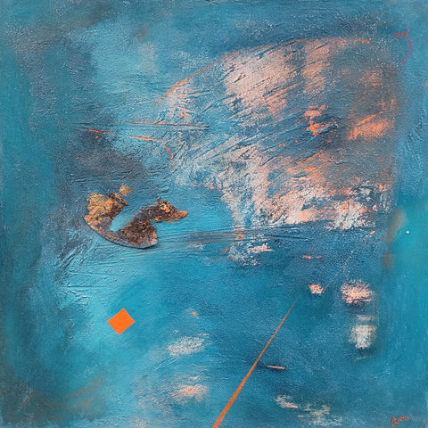 Abstrakcja niebieska