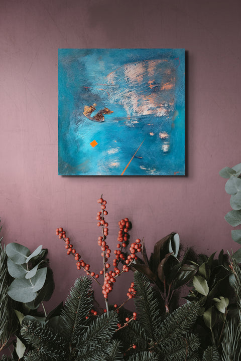 Abstrakcja niebieska