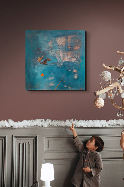 Abstrakcja niebieska