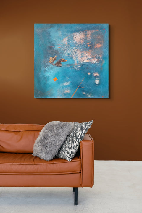 Abstrakcja niebieska