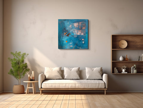 Abstrakcja niebieska