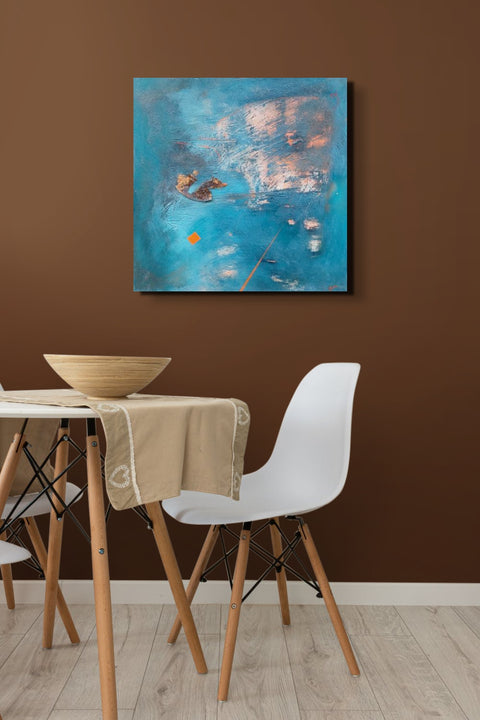 Abstrakcja niebieska