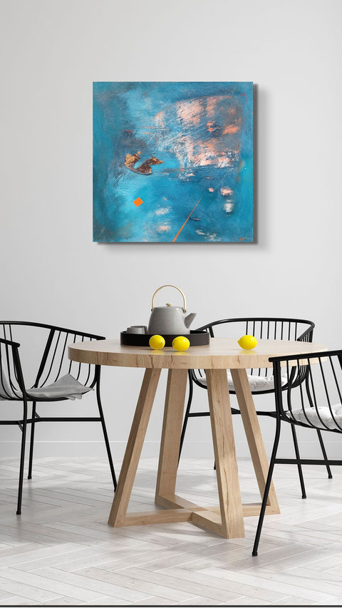 Abstrakcja niebieska